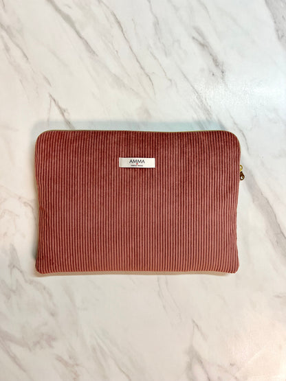 Corduroy Laptop Sleeve - Pink