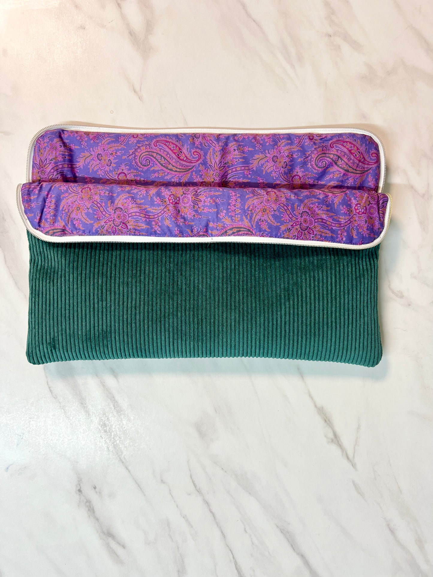 Corduroy Computer Sleeve - Fir Green