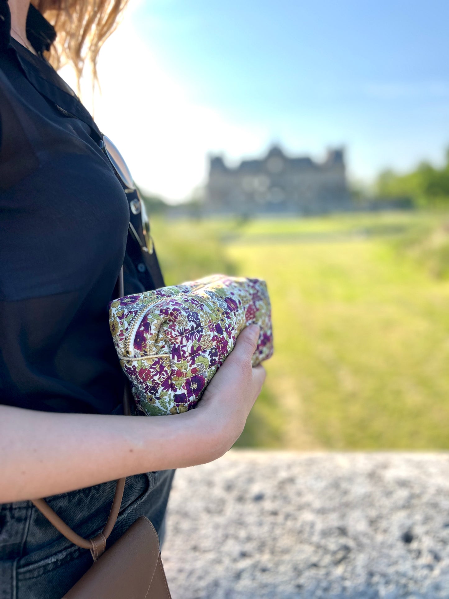 Trousse de toilette Liberty matelassée