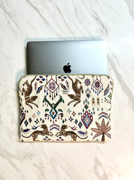 Arty Tantric jacquard fabric computer cover